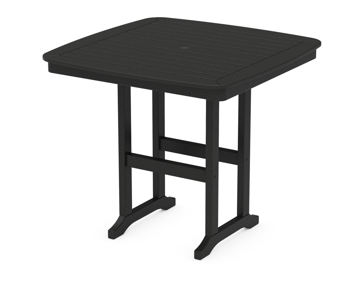 POLYWOOD Nautical 44" Counter Table in Black