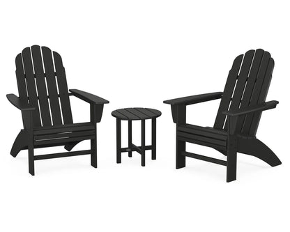 POLYWOOD Vineyard 3-Piece Curveback Adirondack Set