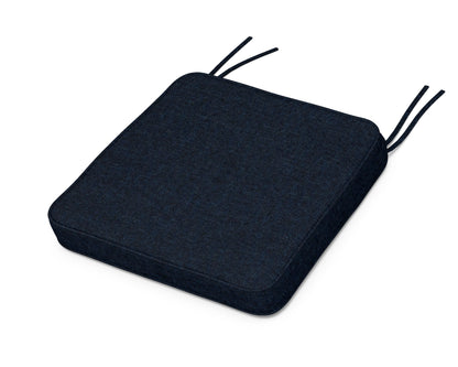 POLYWOOD Chinoiserie Side Chair Seat Cushion in Marine Indigo