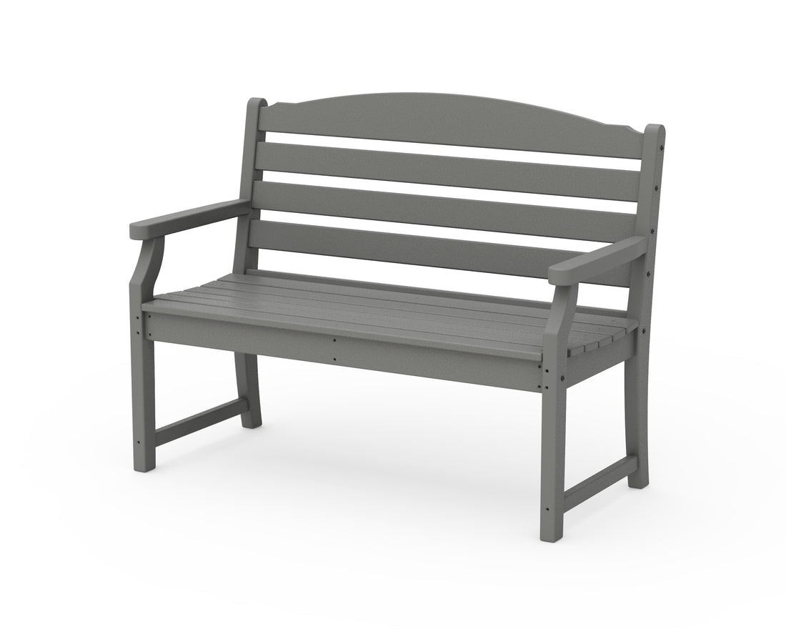 POLYWOOD Savannah 48" Bench in Slate Grey