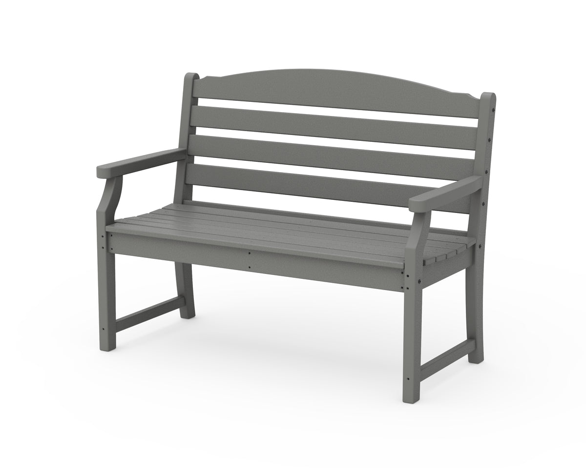 POLYWOOD Savannah 48" Bench in Slate Grey