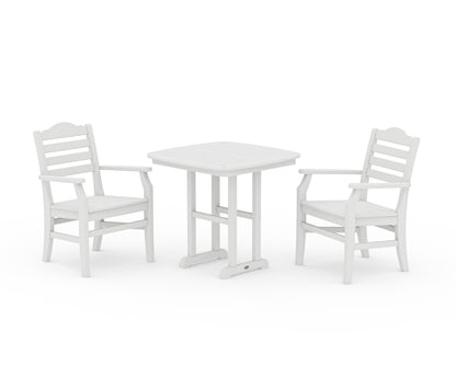 POLYWOOD Savannah 3-Piece Dining Set in Vintage White