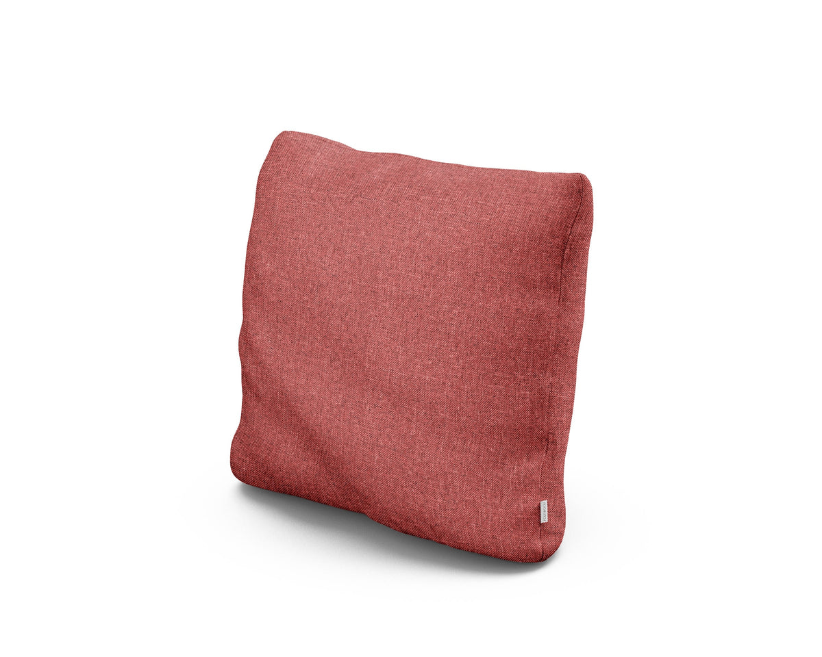POLYWOOD 16" Outdoor Throw Pillow in Silver Garnet