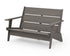 POLYWOOD Riviera Modern Lounge Loveseat Frame in Driftwood