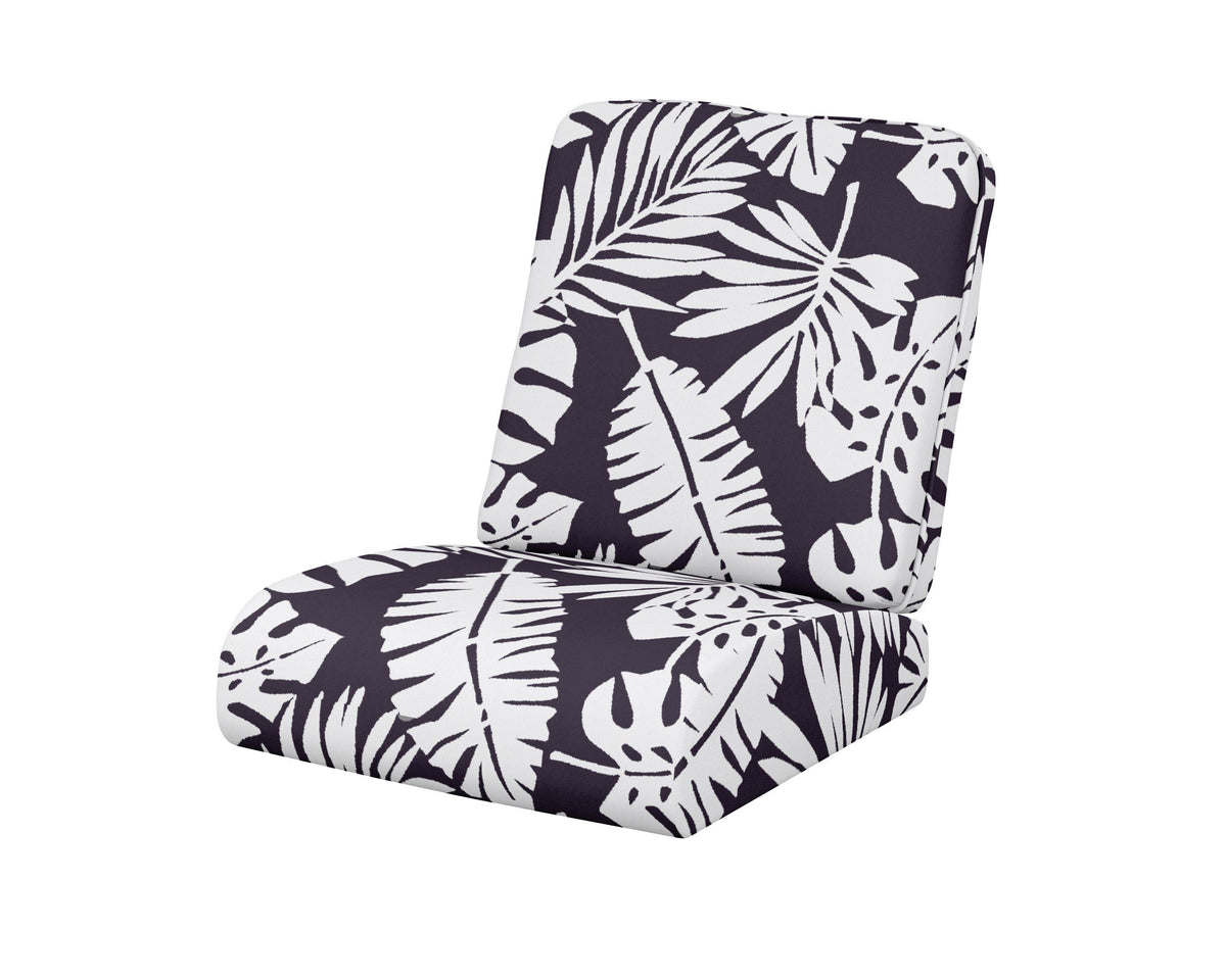 POLYWOOD Club Seat/Back Cushion in Leaf Navy