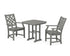 POLYWOOD Wovendale 3-Piece Dining Set in Slate Grey