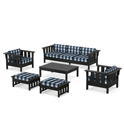 POLYWOOD Acadia 6-Piece Lounge Sofa Set