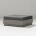 POLYWOOD Elevate Lounge Ottoman in Driftwood / Ash Charcoal