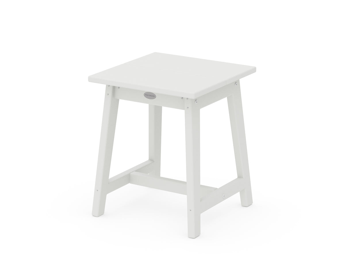 POLYWOOD Studio Side Table in White