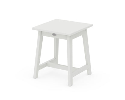 POLYWOOD Studio Side Table in White