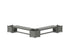 POLYWOOD 60" Vineyard L-Shaped Planter Bench Corner Set in Slate Grey