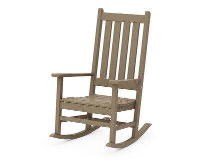 POLYWOOD Vineyard Porch Rocking Chair in Vintage Sahara