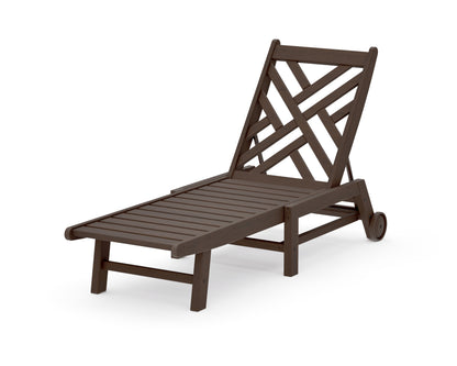 POLYWOOD Chippendale Chaise with Wheels in Kona