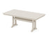 POLYWOOD Farmhouse Trestle 37" x 72" Dining Table in Sand