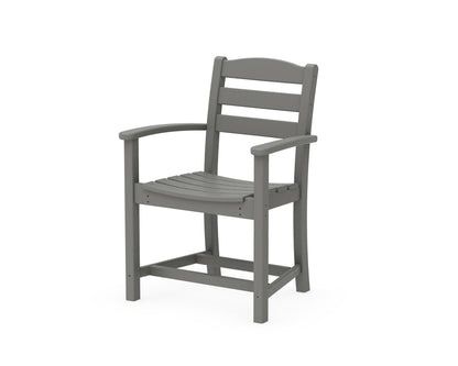 POLYWOOD La Casa Café Dining Arm Chair in Slate Grey