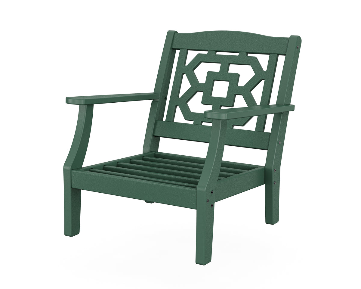 POLYWOOD Chinoiserie Deep Seating Chair Frame in Green