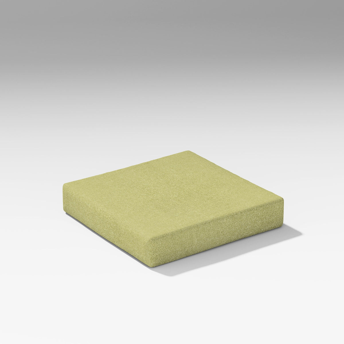 POLYWOOD PW Designer Series Latitude Modular Ottoman Seat Cushion in Chartreuse Boucle