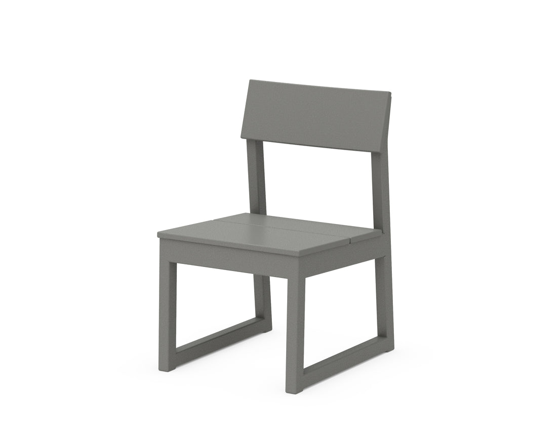 POLYWOOD EDGE Dining Side Chair in Slate Grey