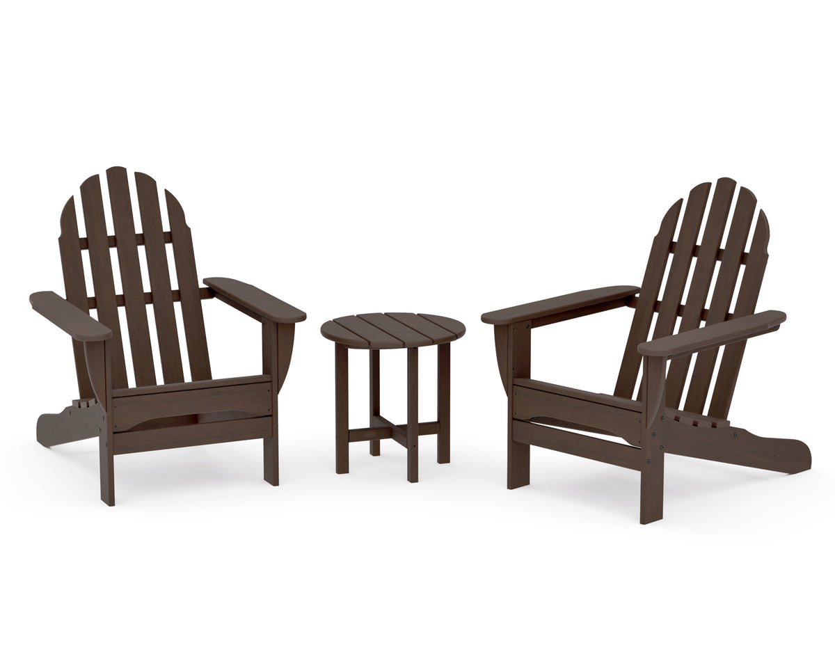 POLYWOOD Classic Adirondack 3-Piece Set in Kona