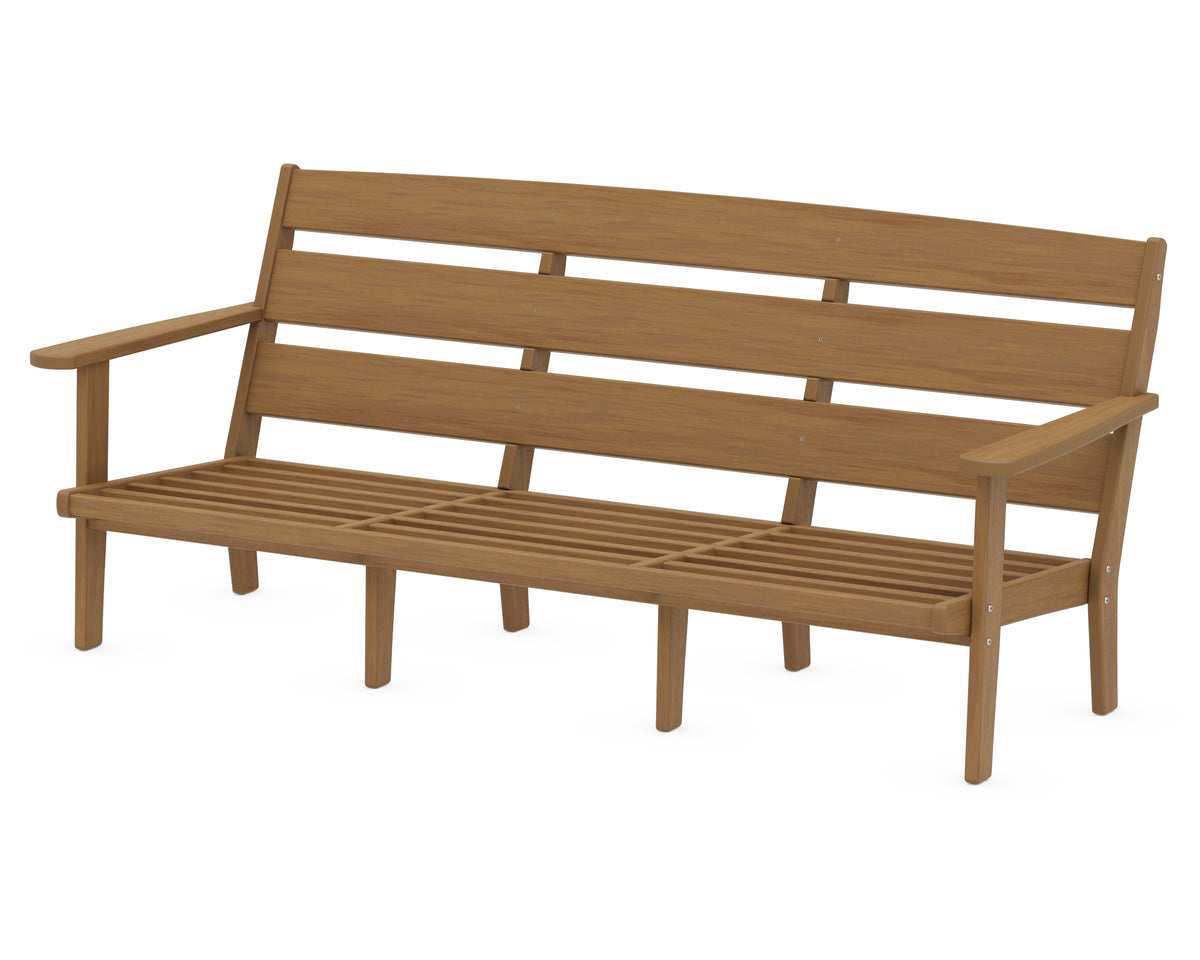 POLYWOOD Lakeside Deep Seating Sofa Frame in Natural