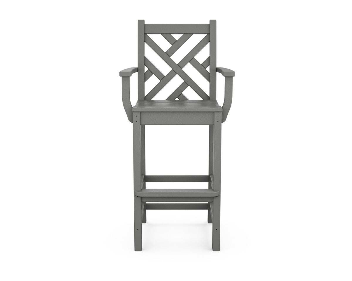 POLYWOOD Chippendale Bar Arm Chair angle view