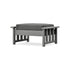 POLYWOOD Acadia Deep Seating Ottoman in Slate Grey / Ash Charcoal