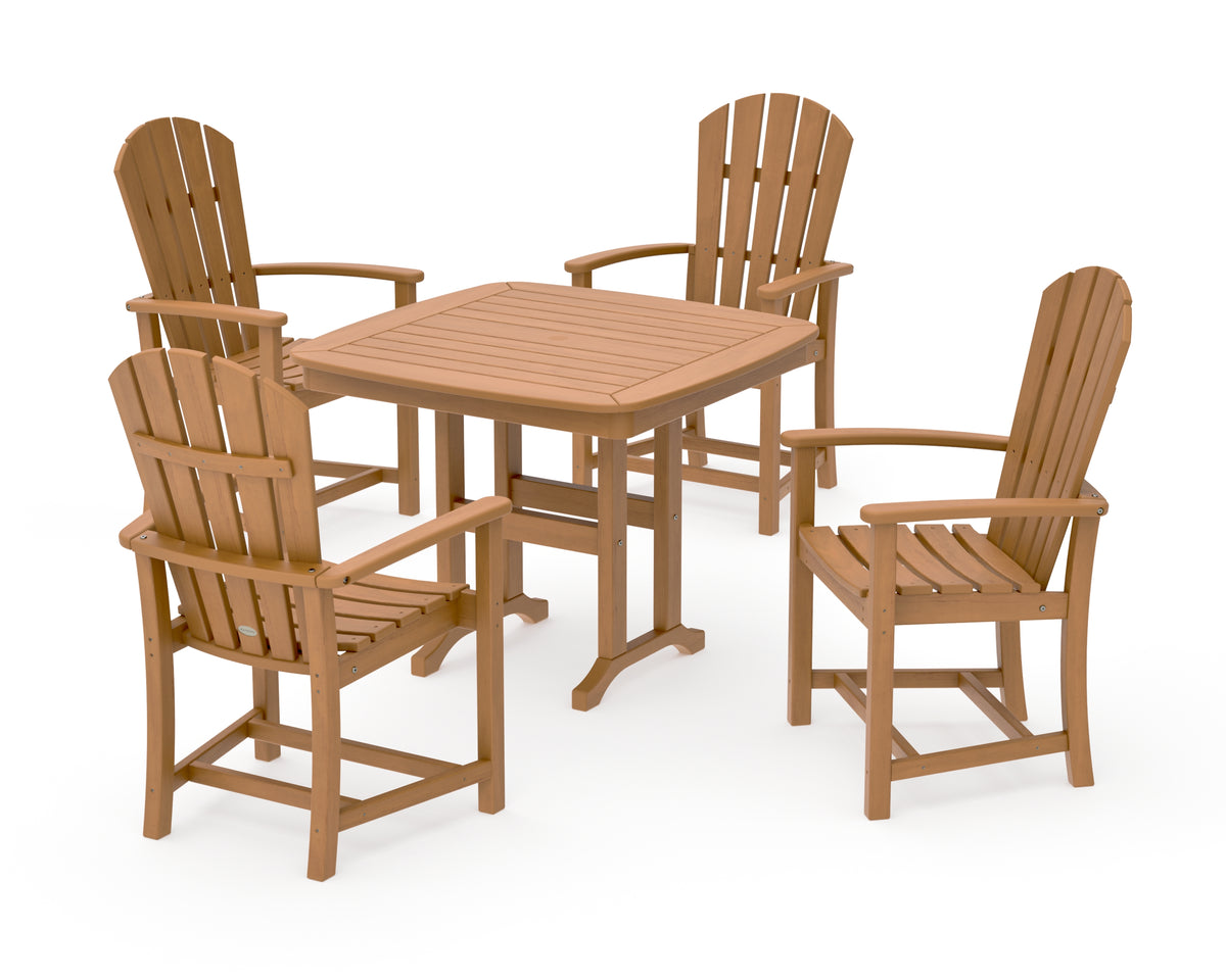 POLYWOOD Palm Coast 5-Piece Dining Set in Natural