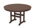 POLYWOOD 48" Round Farmhouse Dining Table in Mahogany