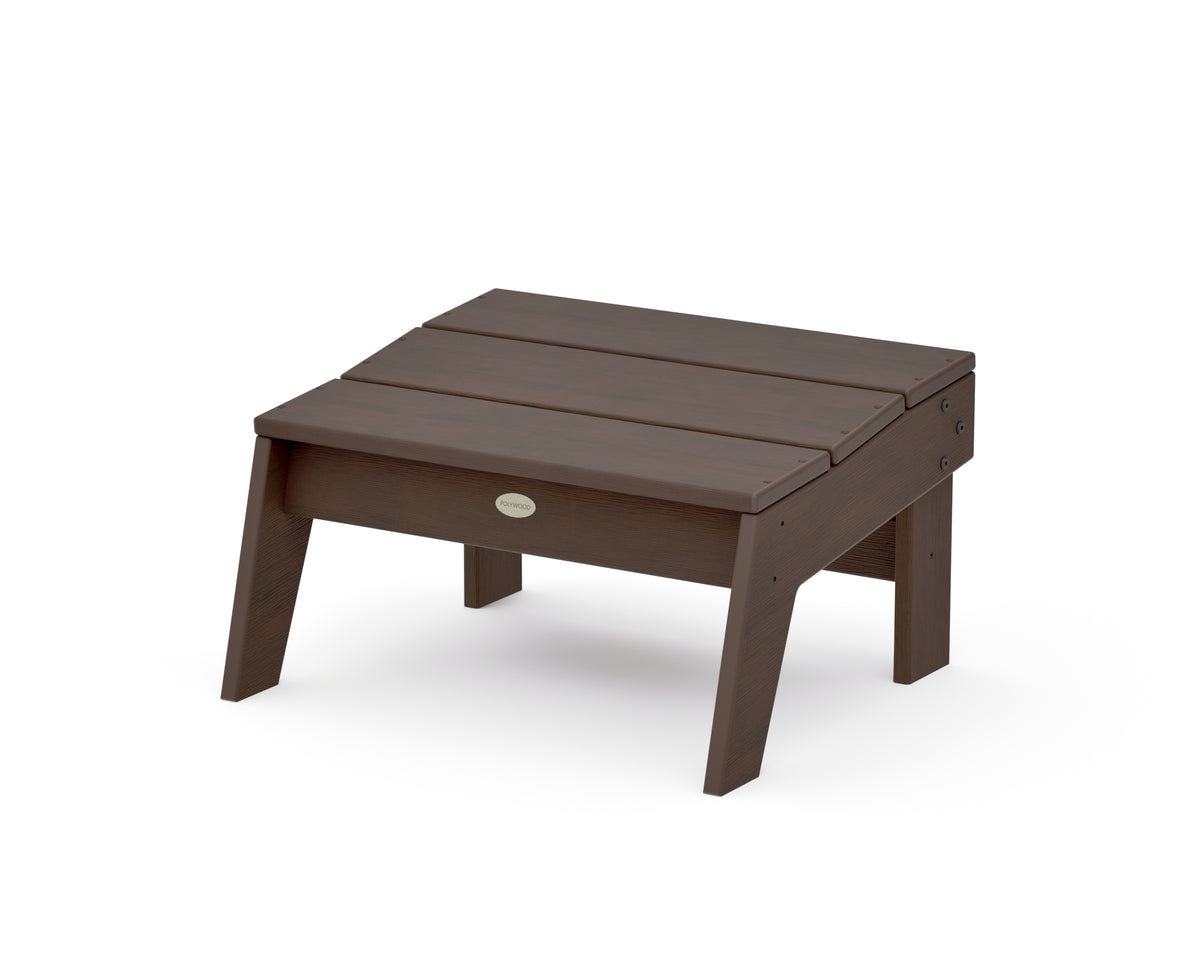 POLYWOOD Modern Studio Oversized Ottoman in Kona