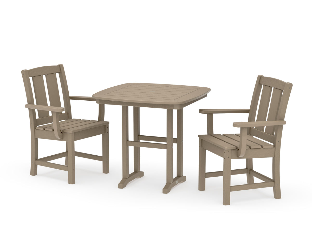 POLYWOOD Mission 3-Piece Dining Set in Vintage Sahara
