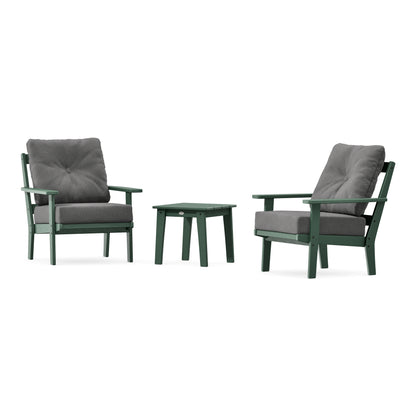 POLYWOOD Prairie 3-Piece Deep Seating Set in Green