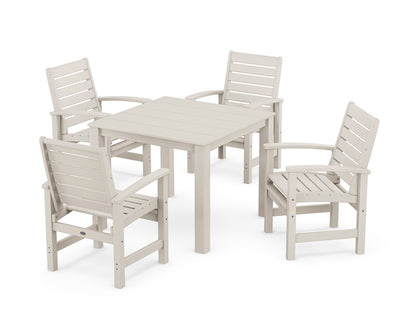 POLYWOOD Signature 5-Piece Parsons Dining Set in Sand