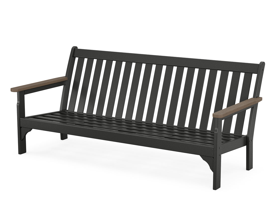 POLYWOOD Vineyard Sofa Frame in Black / Kona