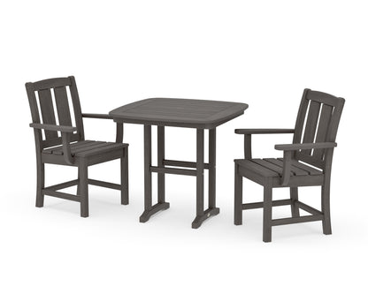 POLYWOOD Mission 3-Piece Dining Set in Driftwood