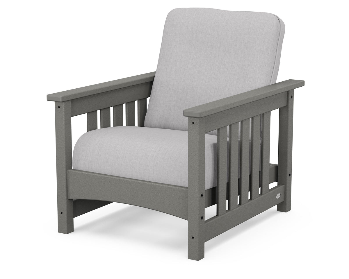 POLYWOOD Club Mission Chair in Slate Grey / Granite
