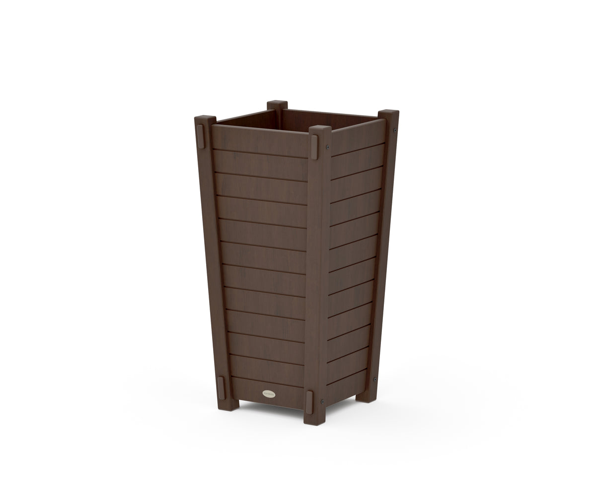 POLYWOOD Nautical Tapered Square Planter Box in Kona
