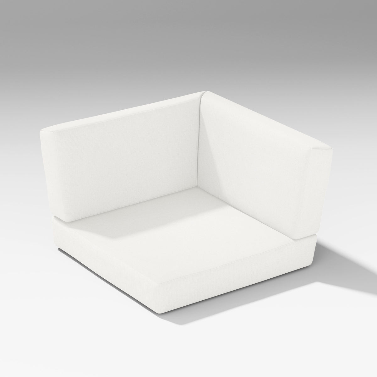POLYWOOD PW Designer Series Latitude Corner Seat Cushion in Natural Linen