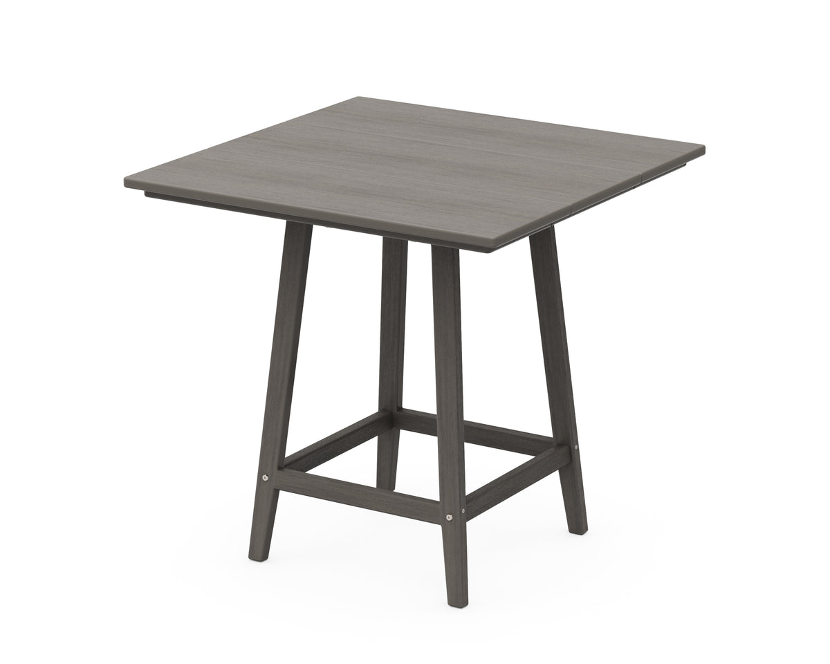 POLYWOOD Studio 30" Square Bistro Table in Driftwood