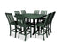 POLYWOOD Vineyard 9-Piece Nautical Trestle Bar Set in Green