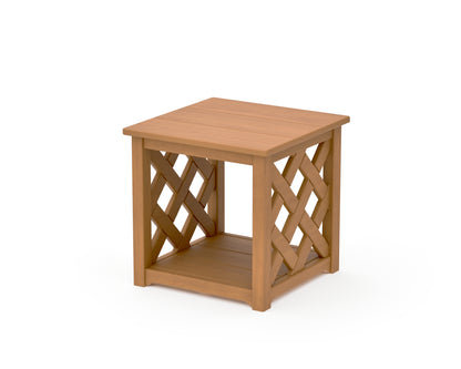 POLYWOOD Wovendale Accent Table in Natural