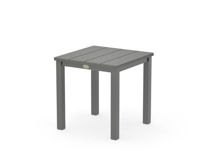 POLYWOOD Main Street 18" Side Table in Charcoal / Slate Grey