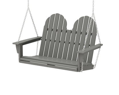 POLYWOOD Vineyard Adirondack 48" Swing in Slate Grey