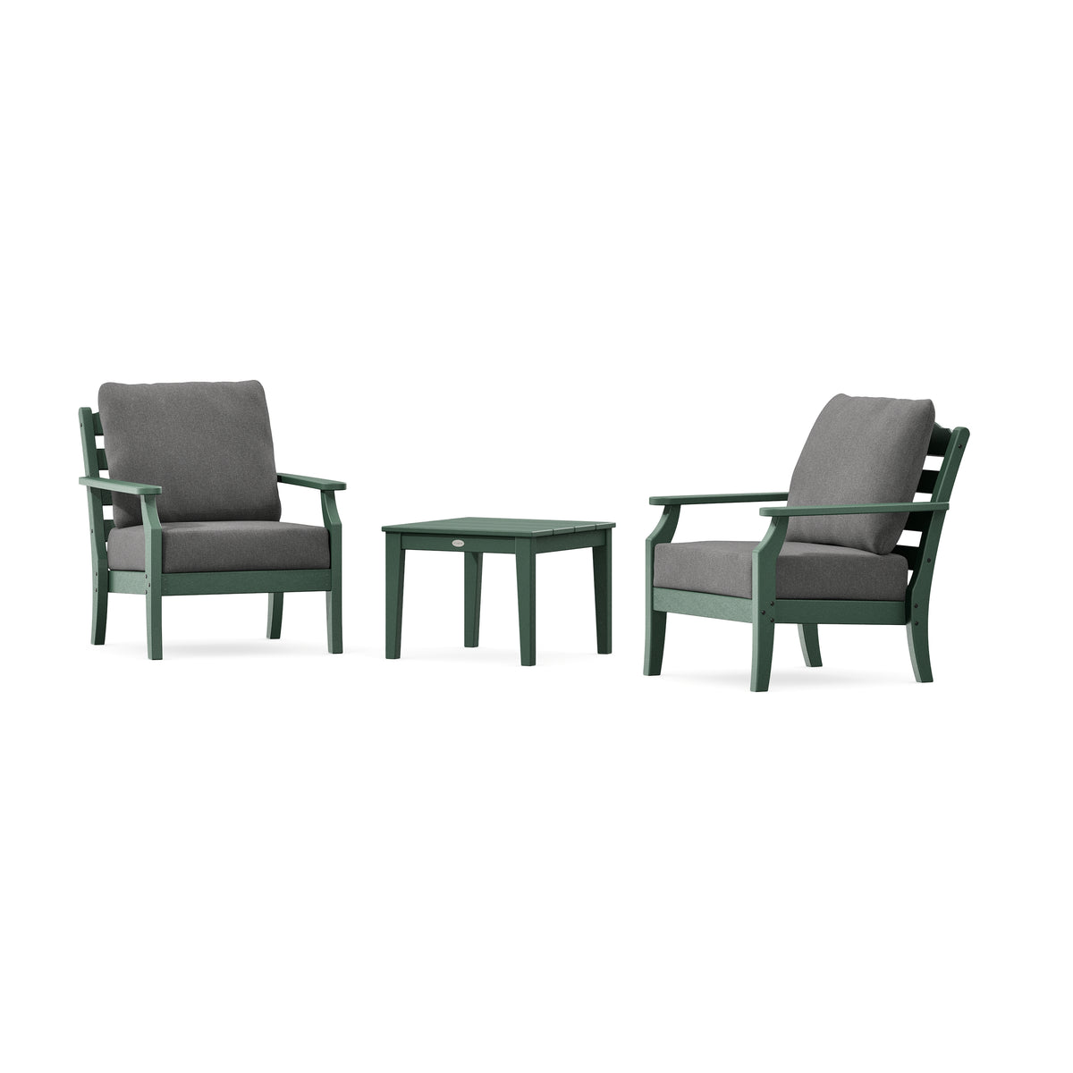 POLYWOOD Savannah 3-Piece Deep Seating Set in Green