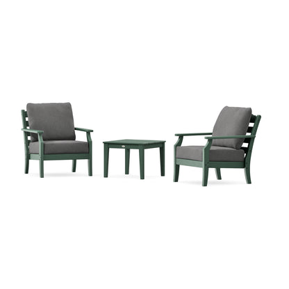 POLYWOOD Savannah 3-Piece Deep Seating Set in Green