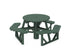POLYWOOD Park 36" Round Picnic Table in Green