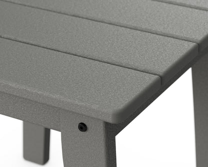 Second angled view of the POLYWOOD Lakeside End Table in Slate Grey