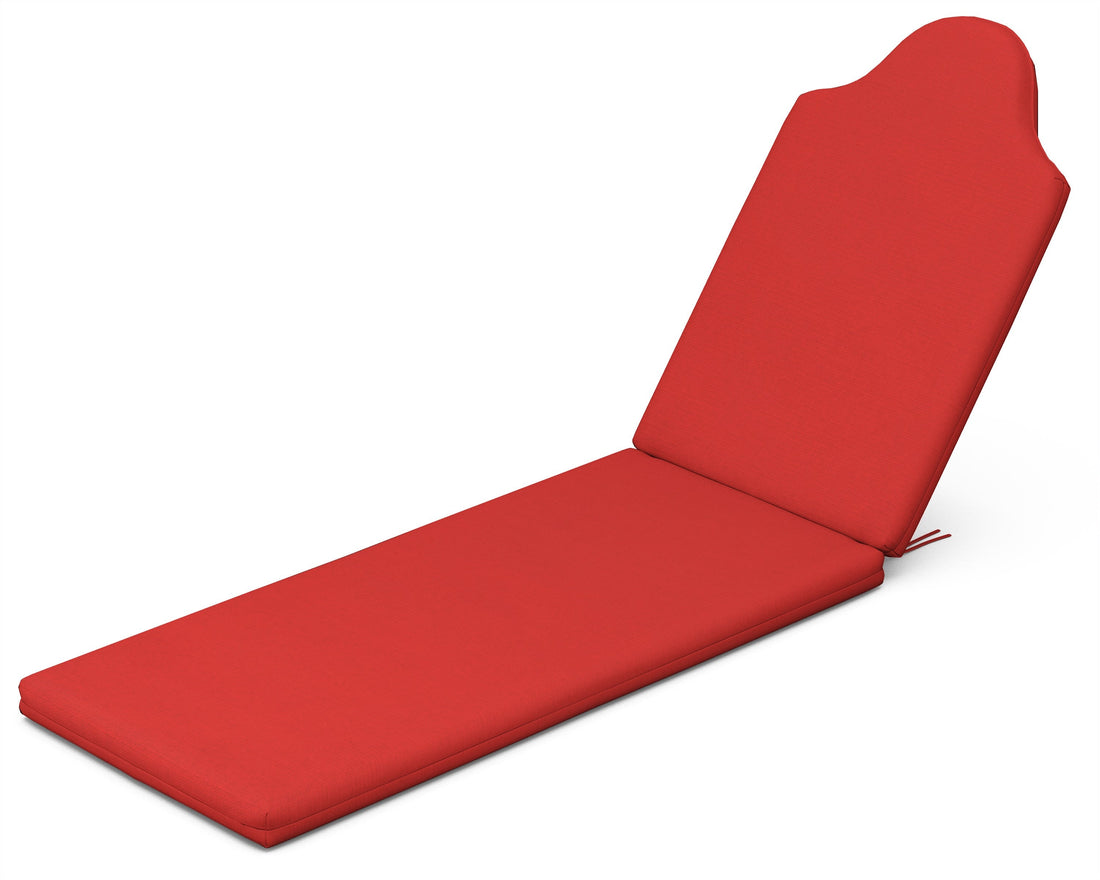 POLYWOOD Chaise Cushion in Crimson Linen