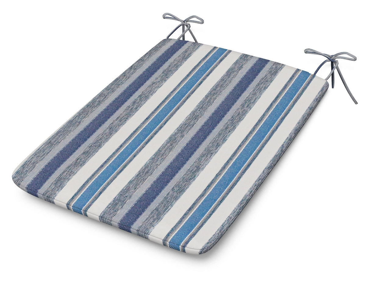 POLYWOOD 1100 Plaza Seat Pad in Hamptons Stripe