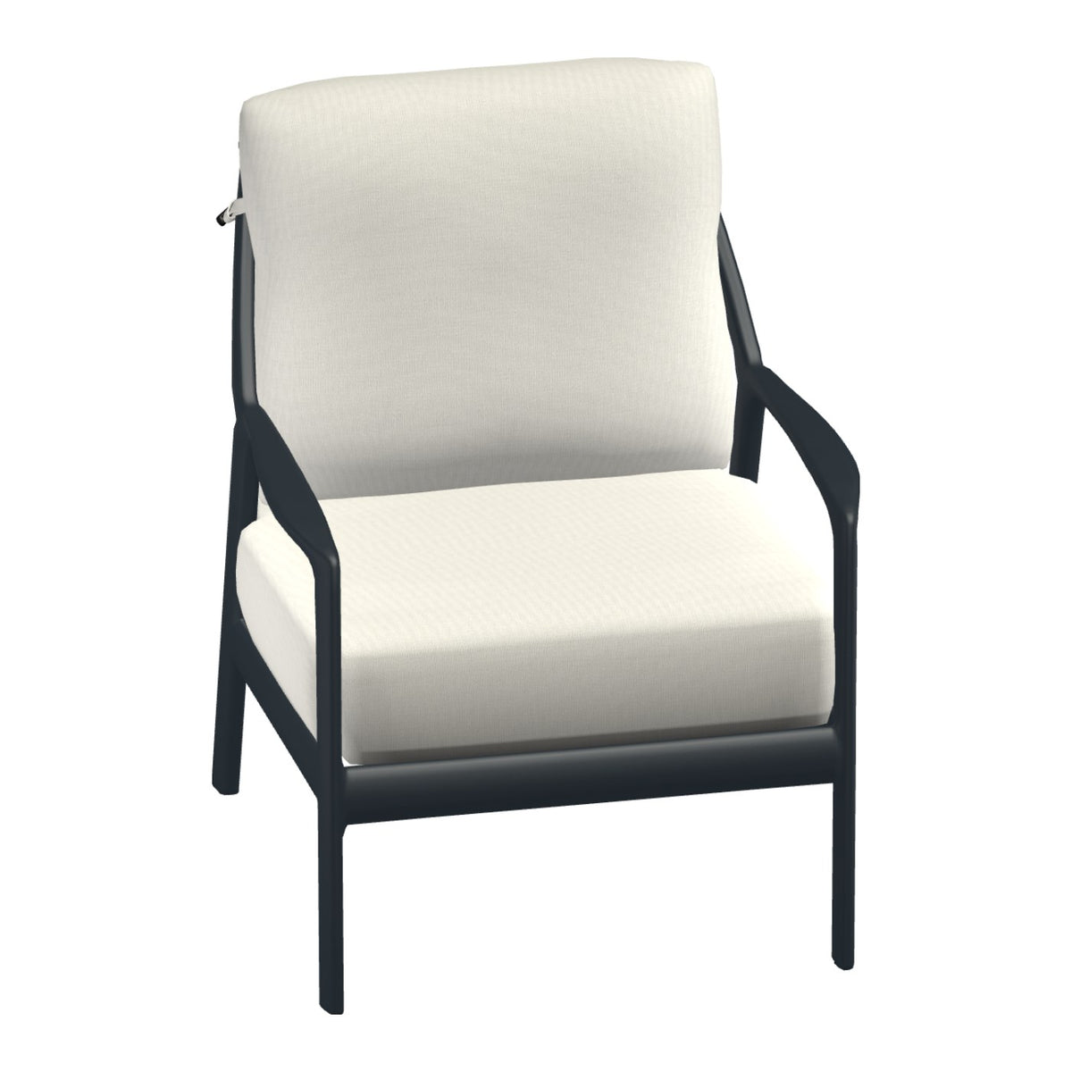 Castelle Berkeley Cushioned Lounge Chair in Cobalt frame finish (3D render)