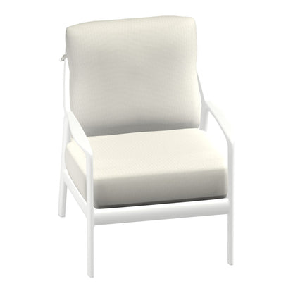 Castelle Berkeley Cushioned Lounge Chair in Matte White frame finish (3D render)